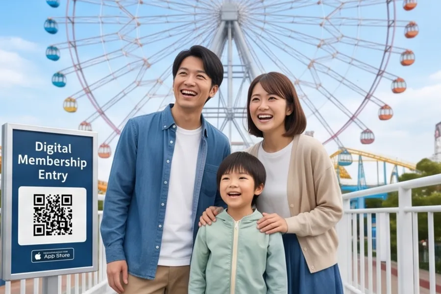 テーマパークのアトラクション